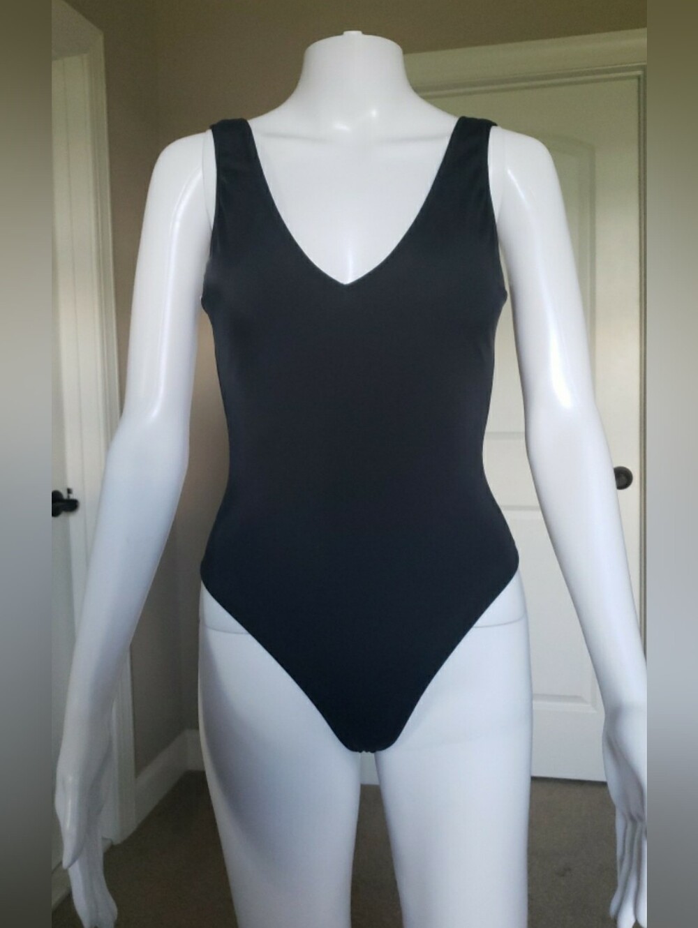 Victoria's Secret Classic Black V-Neck One-Piece Swimsuit